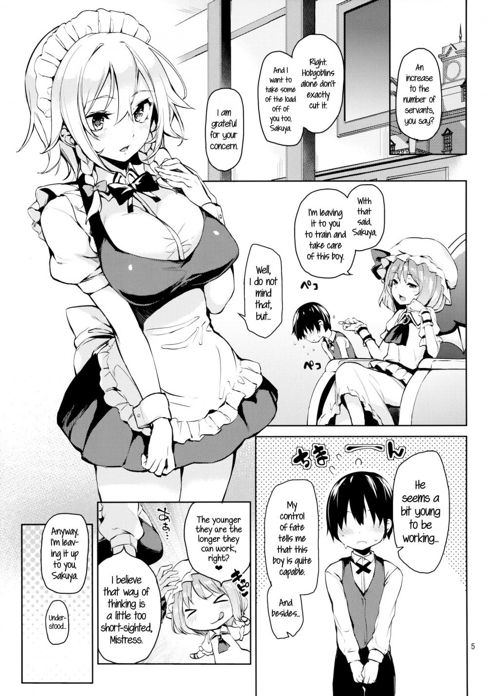 Hentai Manga Comic-Take Care of My Ejaculations Please, Sakuya-san!-Read-3